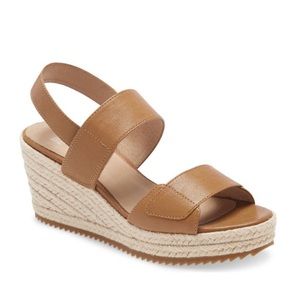 Eileen Fisher Winnie Espadrille Wedge Sandals size 7 1/2